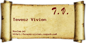 Tevesz Vivien névjegykártya